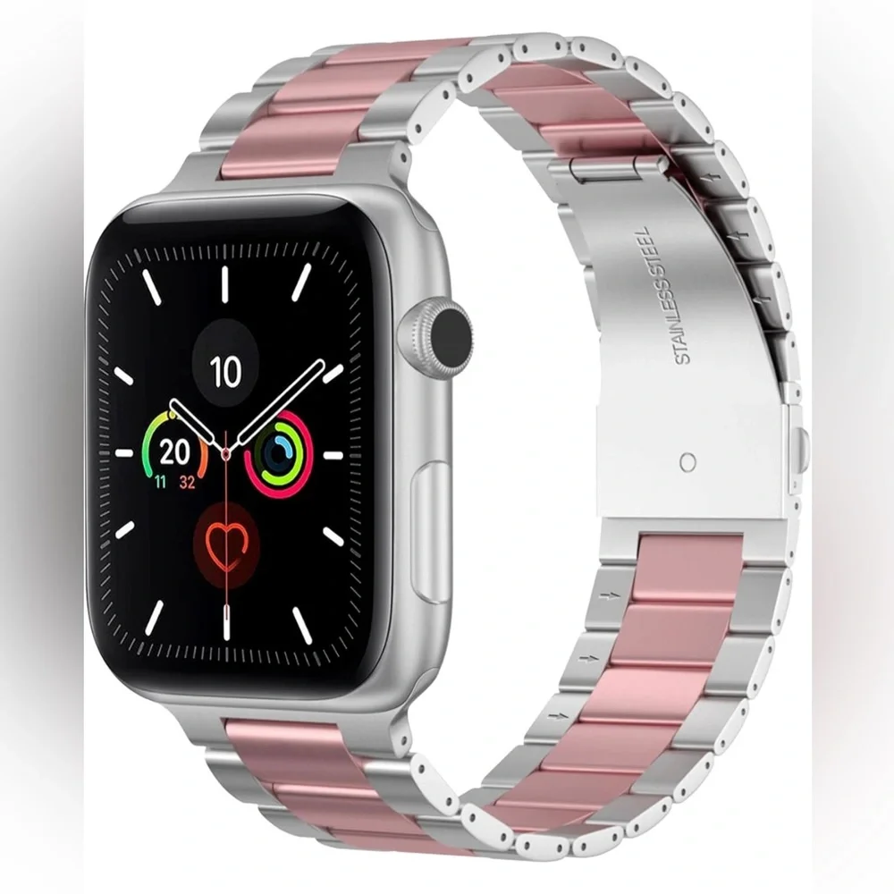 Watch Band Stainless Steel Rose/Silver